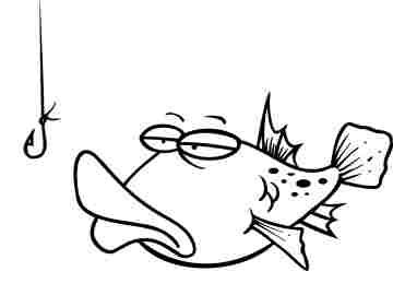 360x270 Fish Coloring Pages With Marine Cartoons, Funny Fish And Fat Fish