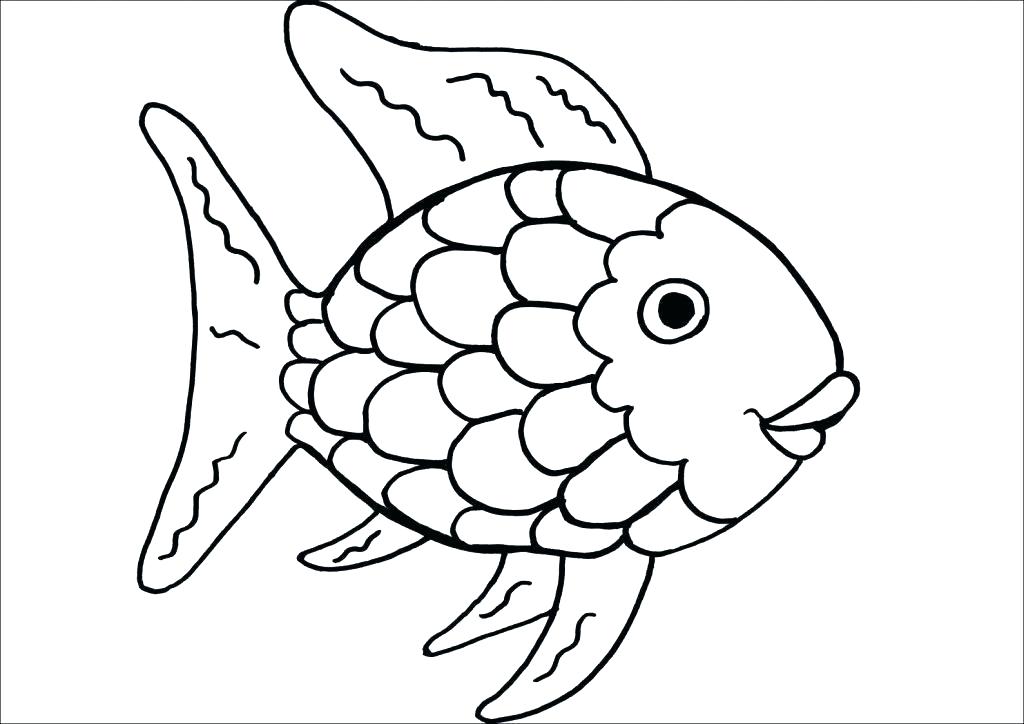 1024x724 Fish Coloring Pictures Rainbow Fish Coloring Page Best Photos