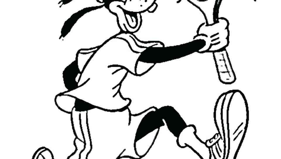 960x544 Goofy Coloring Pages