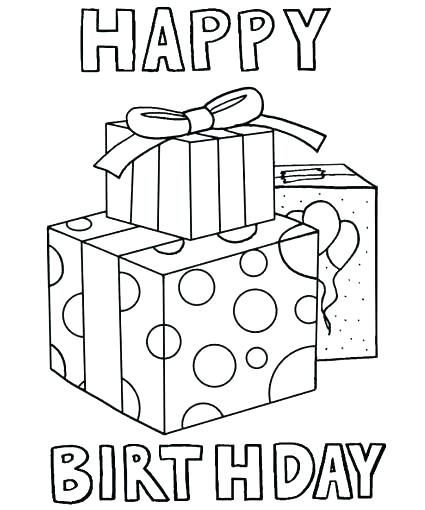 425x510 Birthday Card Coloring Page Happy Birthday Funny Coloring Pages