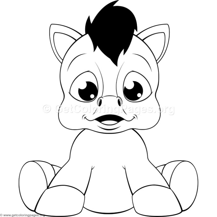 700x700 Funny Baby Horse Coloring Pages