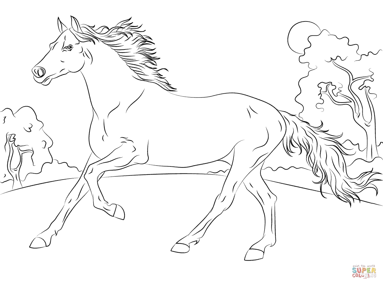 1228x916 Awesome Wild Horse Coloring Pages Funny Coloring Free Coloring