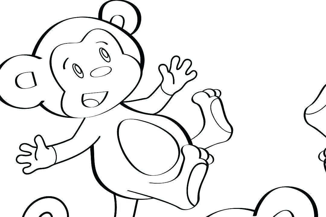 1080x720 Coloring Pages Online Disney Monkeys Printable Monkey Face Make