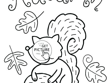 440x330 Squirrel Coloring Pages Funny Thanksgiving Coloring Pages Turkey