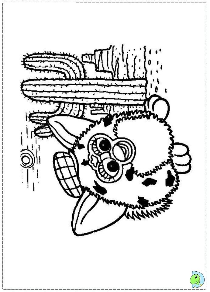 691x960 Furby Coloring Page