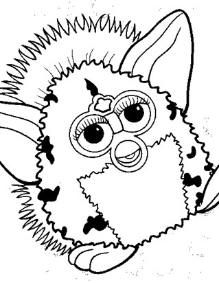 319x412 Furby Coloring Pages