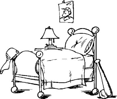 400x338 Bedroom Furniture Coloring Pages