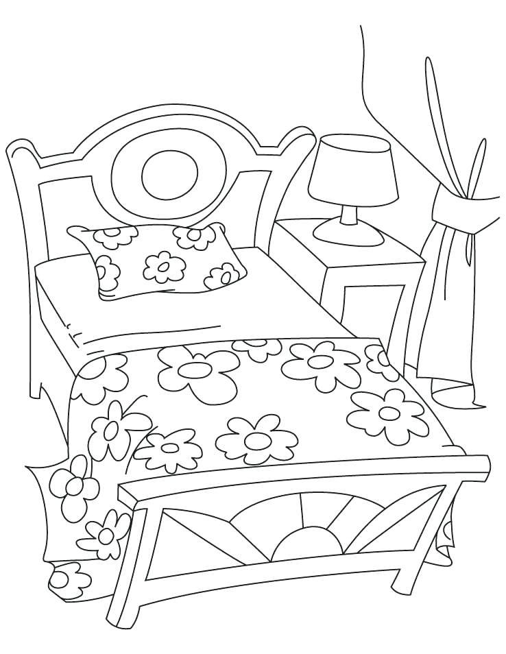 738x954 Bedroom Coloring Pages Bed Coloring Pages Download Free Bed
