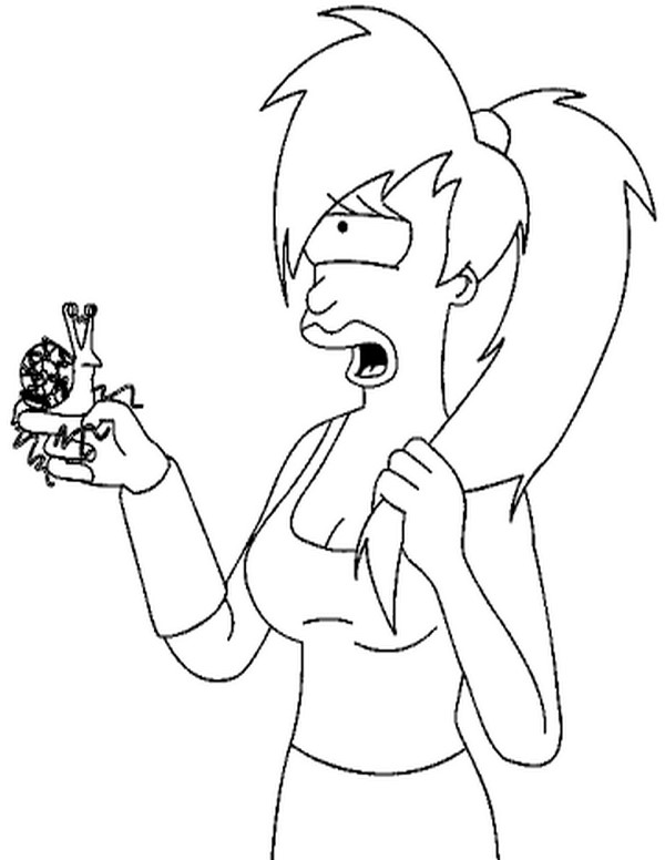 600x776 Futurama Coloring Pages Coloring Pages For Kids