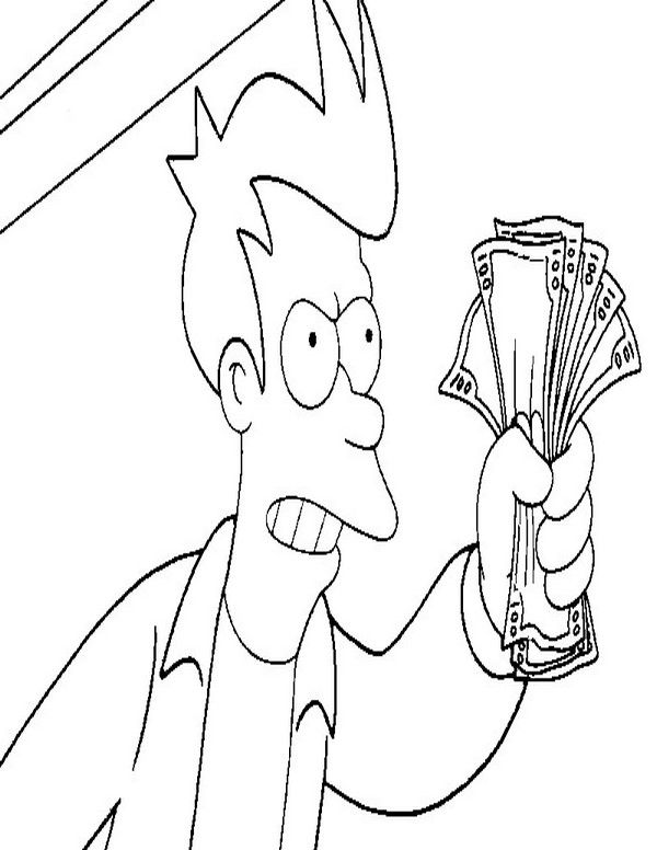 600x776 Futurama Coloring Pages Coloring Pages For Kids