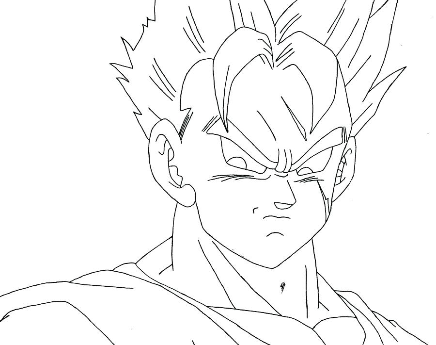 900x711 Future Coloring Pages Gohan Murs