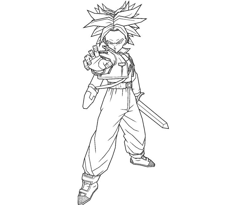800x667 Future Trunks Coloring Crafty Teenager