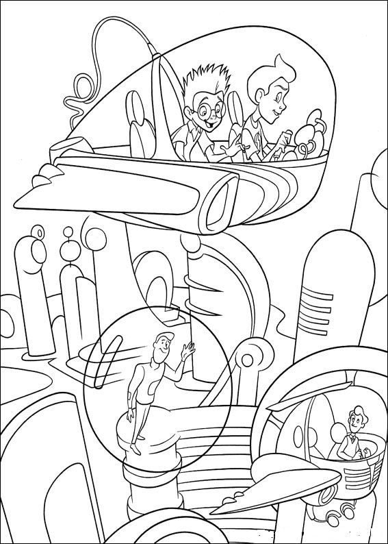 567x794 Coloring Page Disney Coloring Page Meet The Robinsons