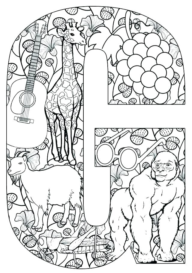 640x912 Letter G Coloring S On Coloring Page Letter A Pages Printable L