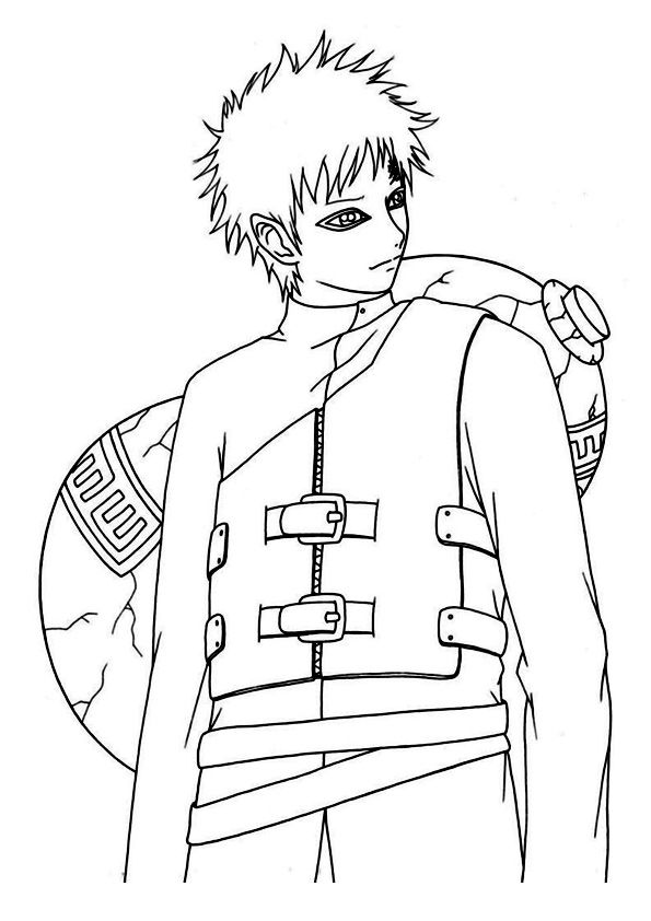 595x842 Print Coloring Image Naruto