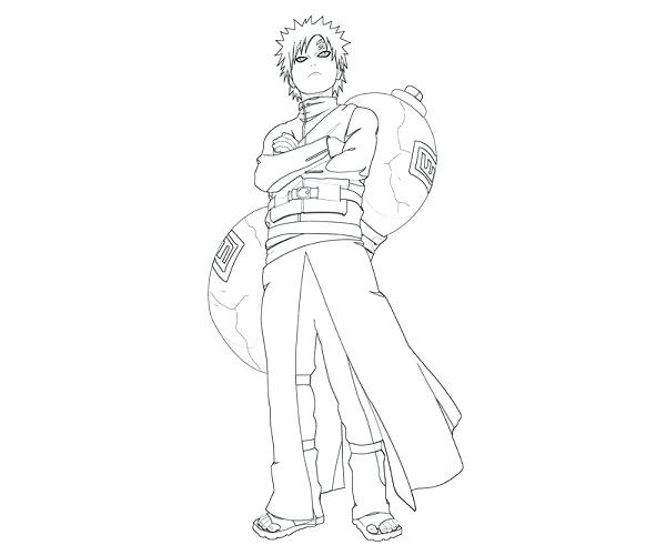 Gaara Coloring Pages at GetDrawings | Free download