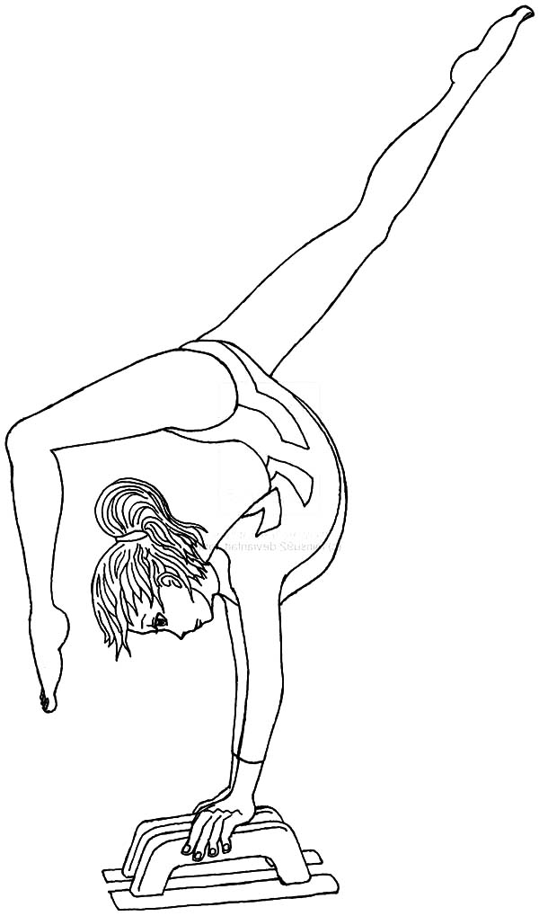 600x1019 Gabby Douglas Coloring Pages Best Of Gymnastics Coloring Pages