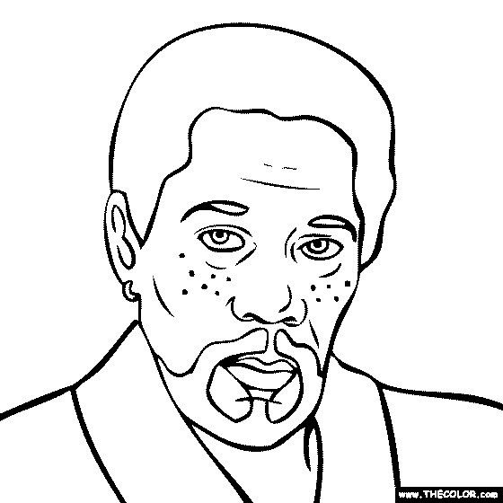 560x560 Morgan Freeman Coloring Sheets Celebs Morgan Freeman