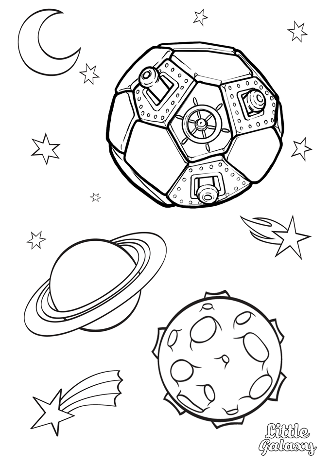 679x960 Space Colouring Pages From Little Galaxy