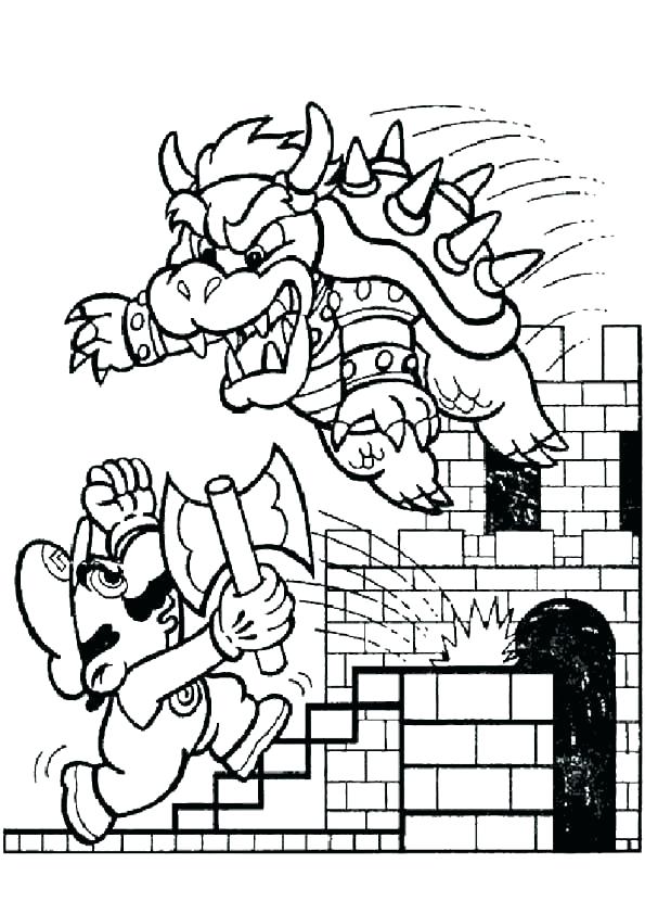 595x842 Super Mario Galaxy Coloring Pages Super Pictures To Color Print
