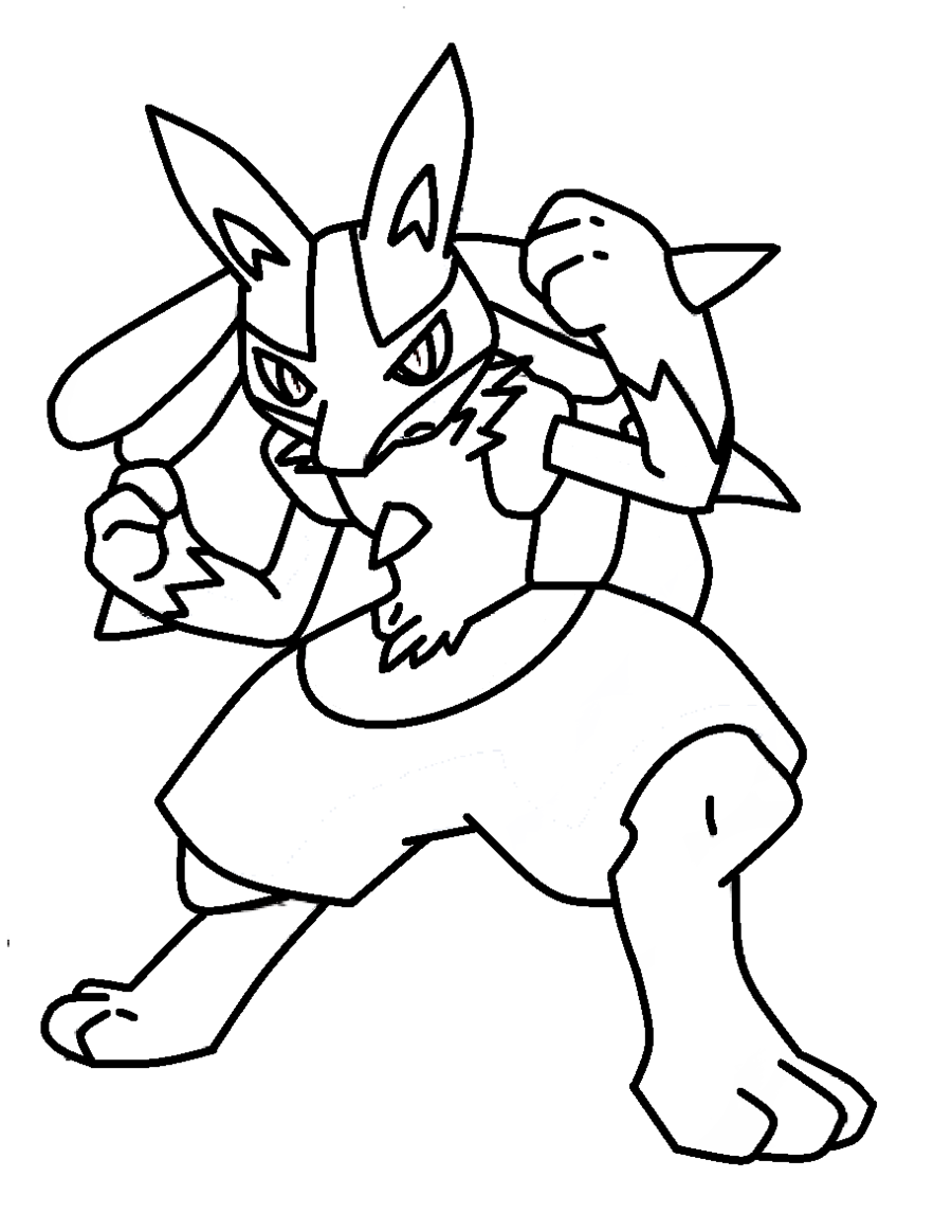 900x1164 Mega Lucario Coloring Pages