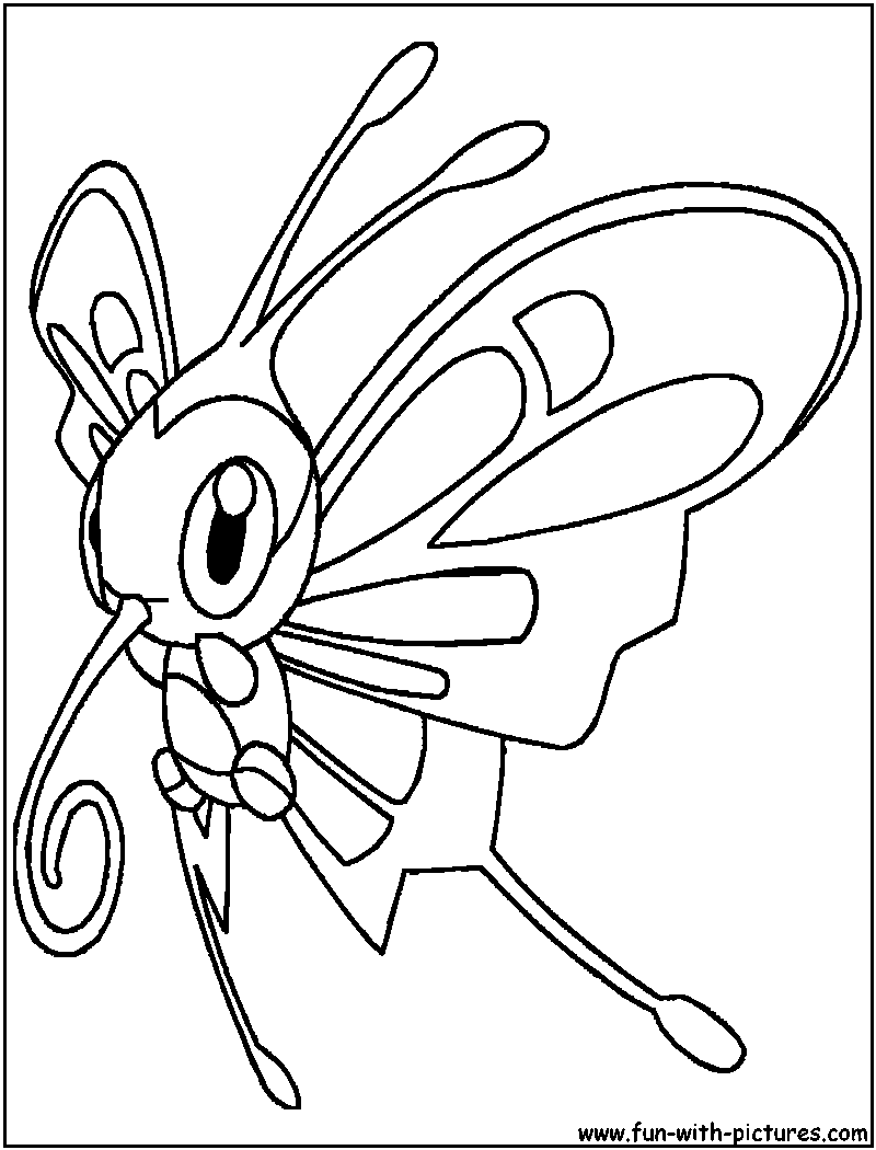 800x1050 Beautifly Coloring Page Pokemonia Pokemon