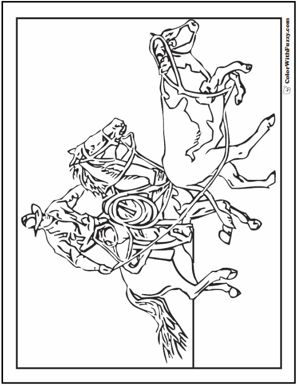590x762 Horse Coloring Page Riding, Showing, Galloping