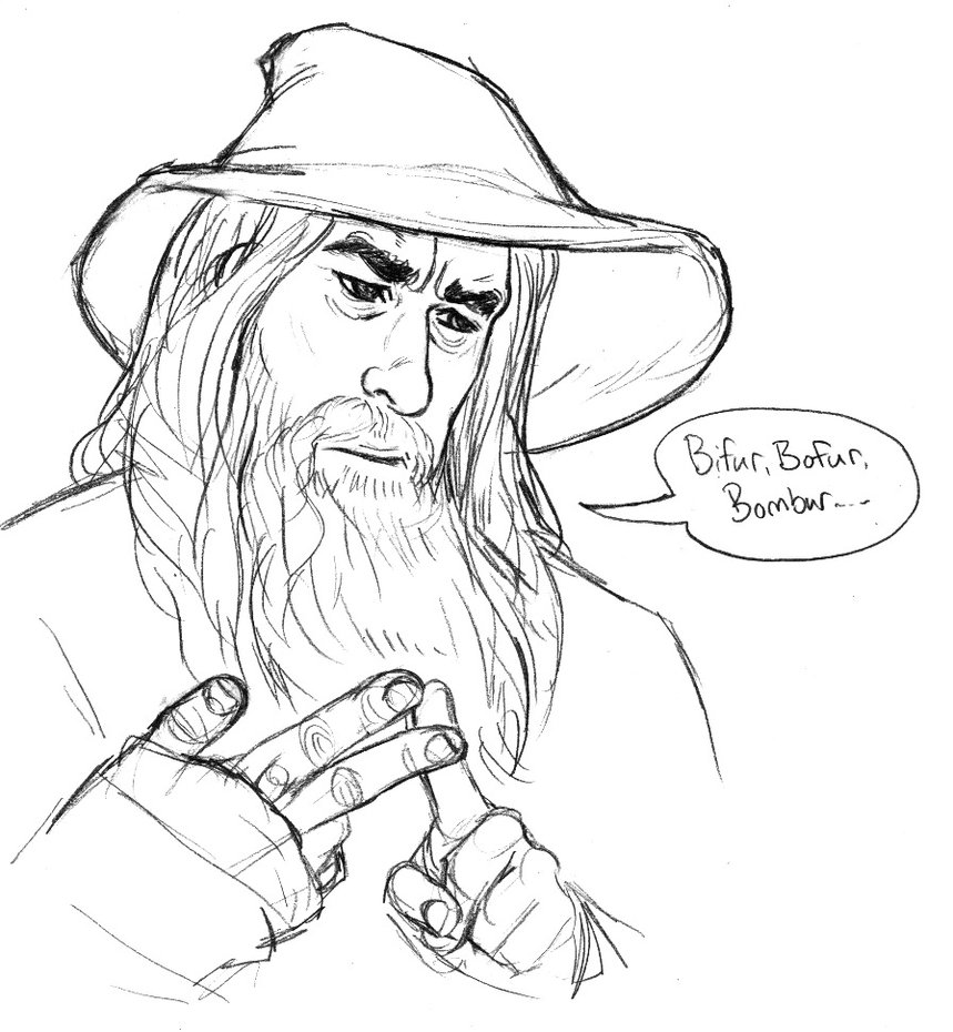 859x930 Gandalf Coloring Pages