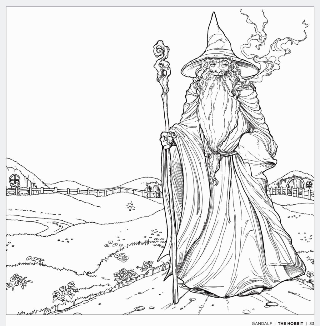 1024x1043 Lord Of The Rings Coloring Book Coloring Pages