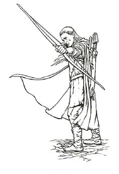 236x346 Sketch Of Gandalf In The Lord Of The Rings Coloring Page