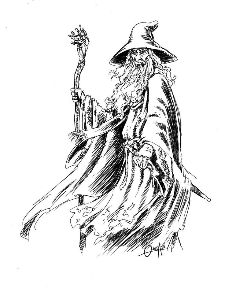 Gandalf Coloring Pages at GetDrawings | Free download