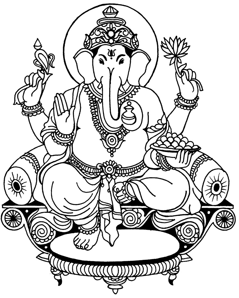 800x996 Picture Of Ganesha For Coloring Coloring Pages