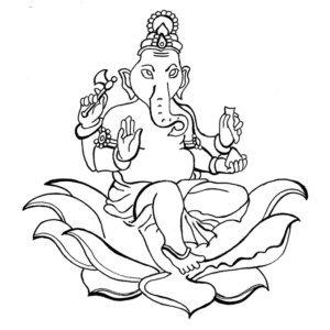 300x300 Beautiful Ganesha Colouring Pages That Your Kids Will Love