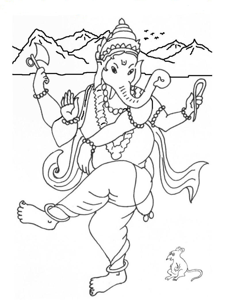 800x1042 Ganesh Printable Coloring Pages Coloring Pages