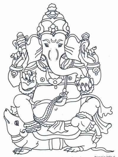 400x529 Ganesha Coloring Pages Hindu Mommy