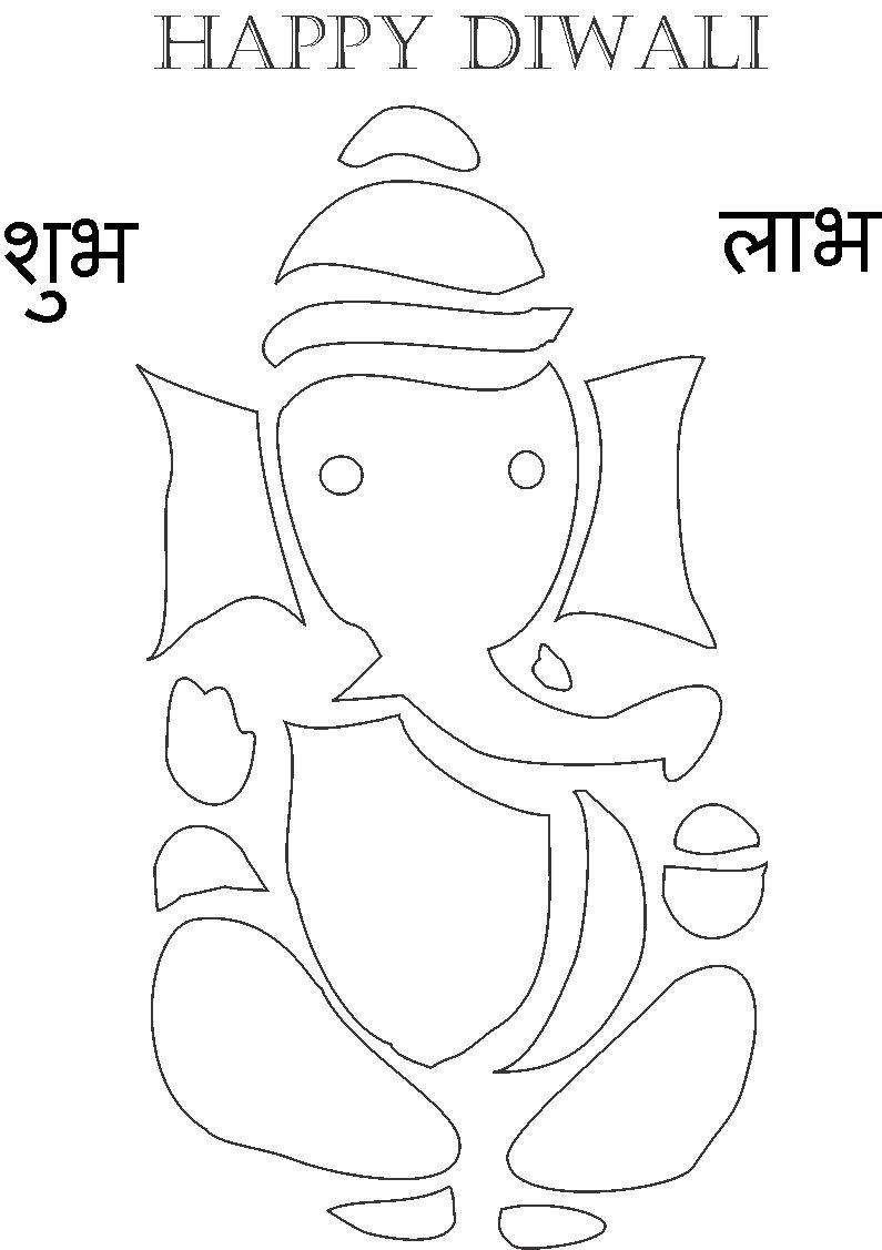795x1127 Lord Ganesha Coloring Page