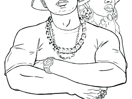 440x330 Gangsta Coloring Pages Hip Hop Coloring Sheets Remarkable Old King