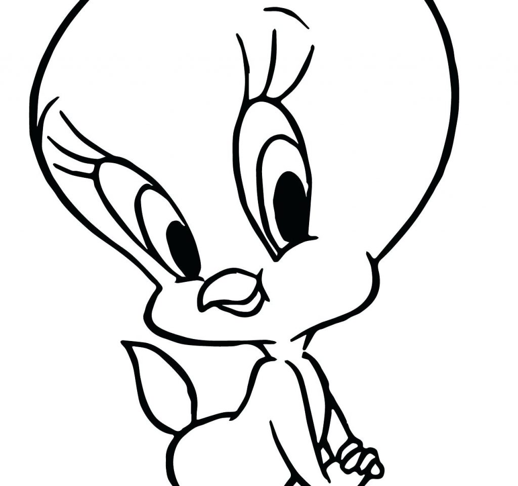 1024x962 Coloring Pages Tweety Bird Coloring Pages Tunes Cartoons Gangsta