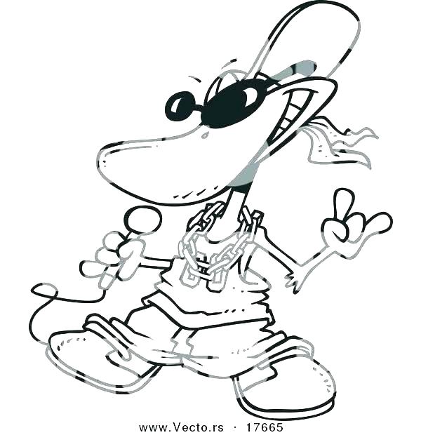 600x620 Gangster Coloring Pages