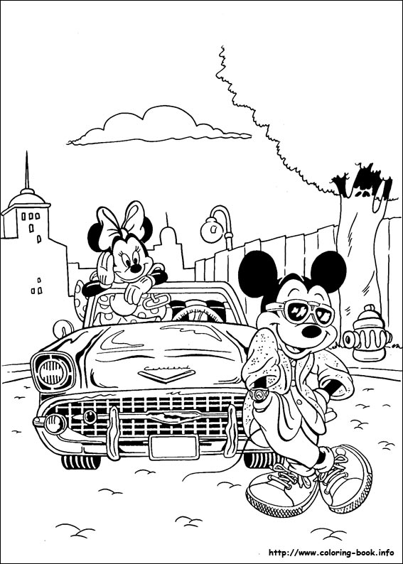 567x794 Minnie Mouse Coloring Picture