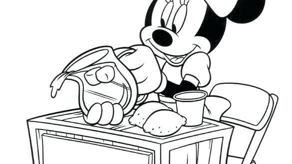 585x329 Coloring Pages Of Minnie Mouse Mouse Coloring Pages Free Baby