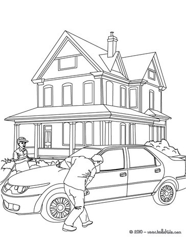 364x470 Family And Their Car Coloring Pages