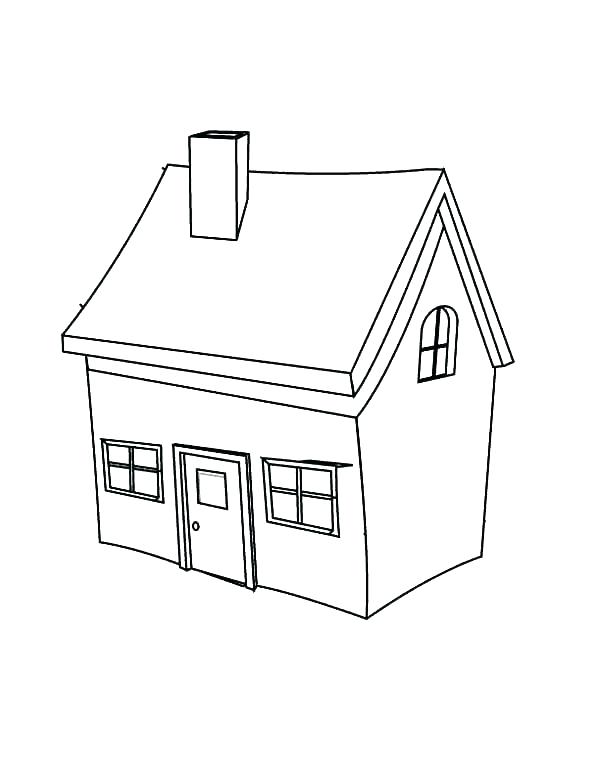600x782 House Coloring Pages Beautiful Cottage Coloring Page For Kids
