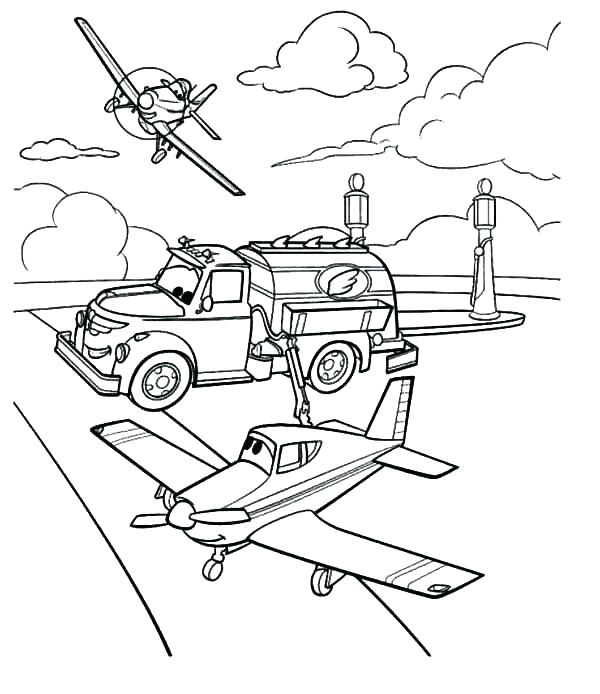 600x694 Pixar Planes Coloring Pages Cars Car In The Garage Coloring Page