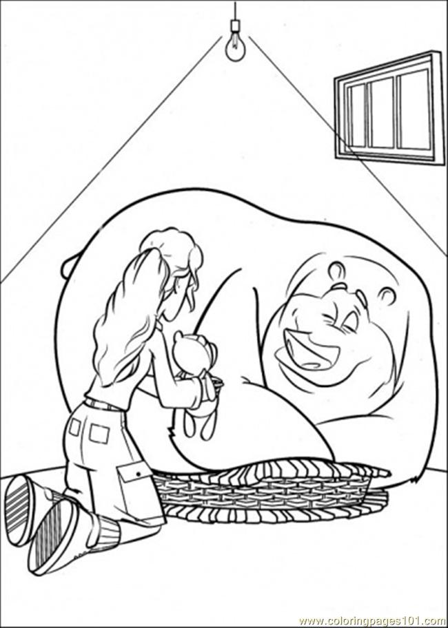 650x912 Boog Is Sleeping In The Garage Coloring Page