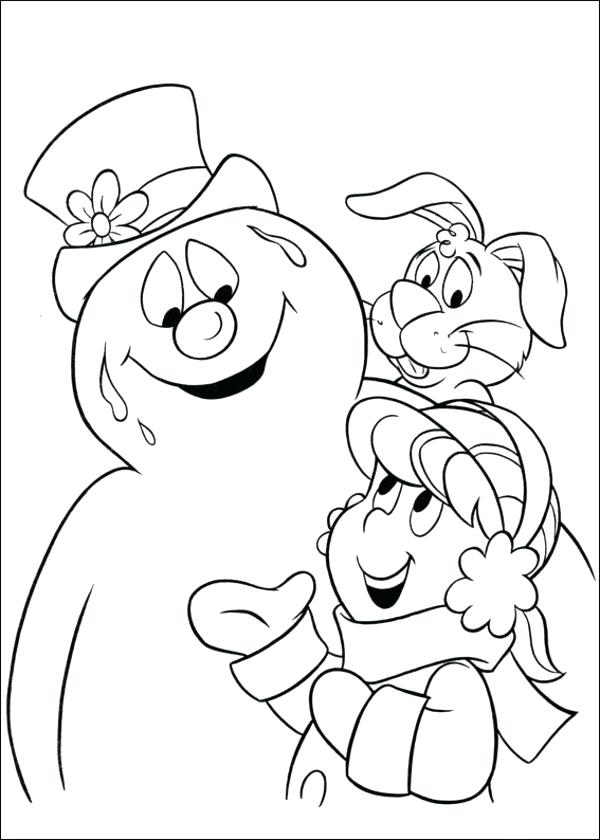 600x840 Coloring Book Pages Snowman Coloring Pages Snowman Watering Can