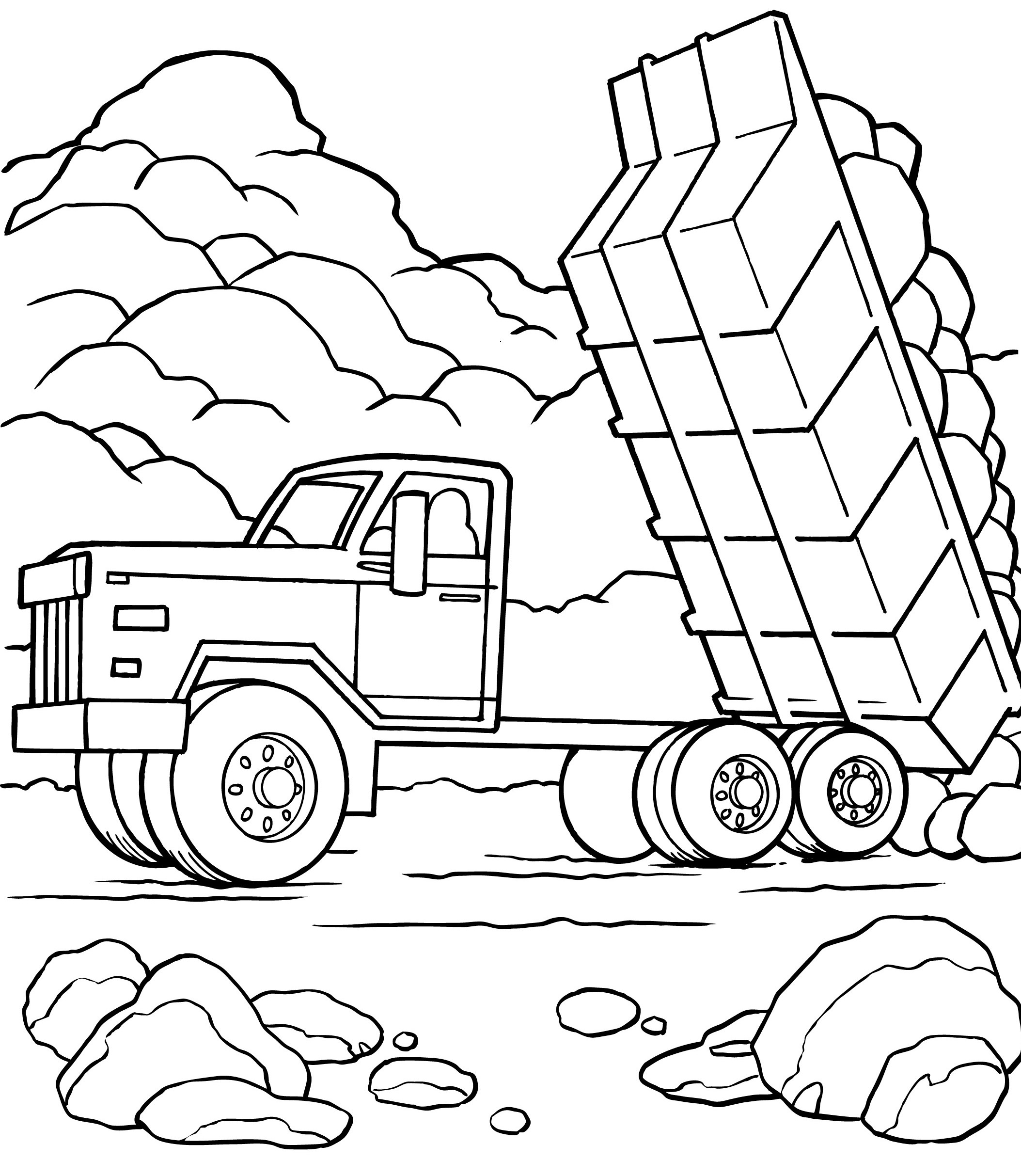 2107x2426 Now Recycling Truck Coloring Page Garbage Pages For Children