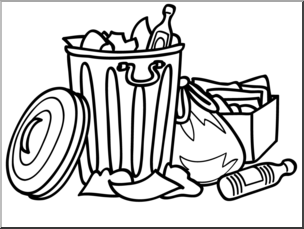 Garbage Coloring Page at GetDrawings | Free download