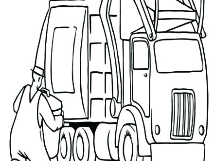 440x330 Peterbilt Coloring Pages Dump Truck Coloring Page Epic Garbage