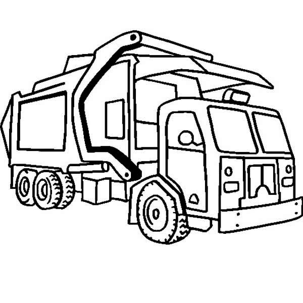 600x600 Garbage Truck Coloring Pages Craft Ideas For Storytime